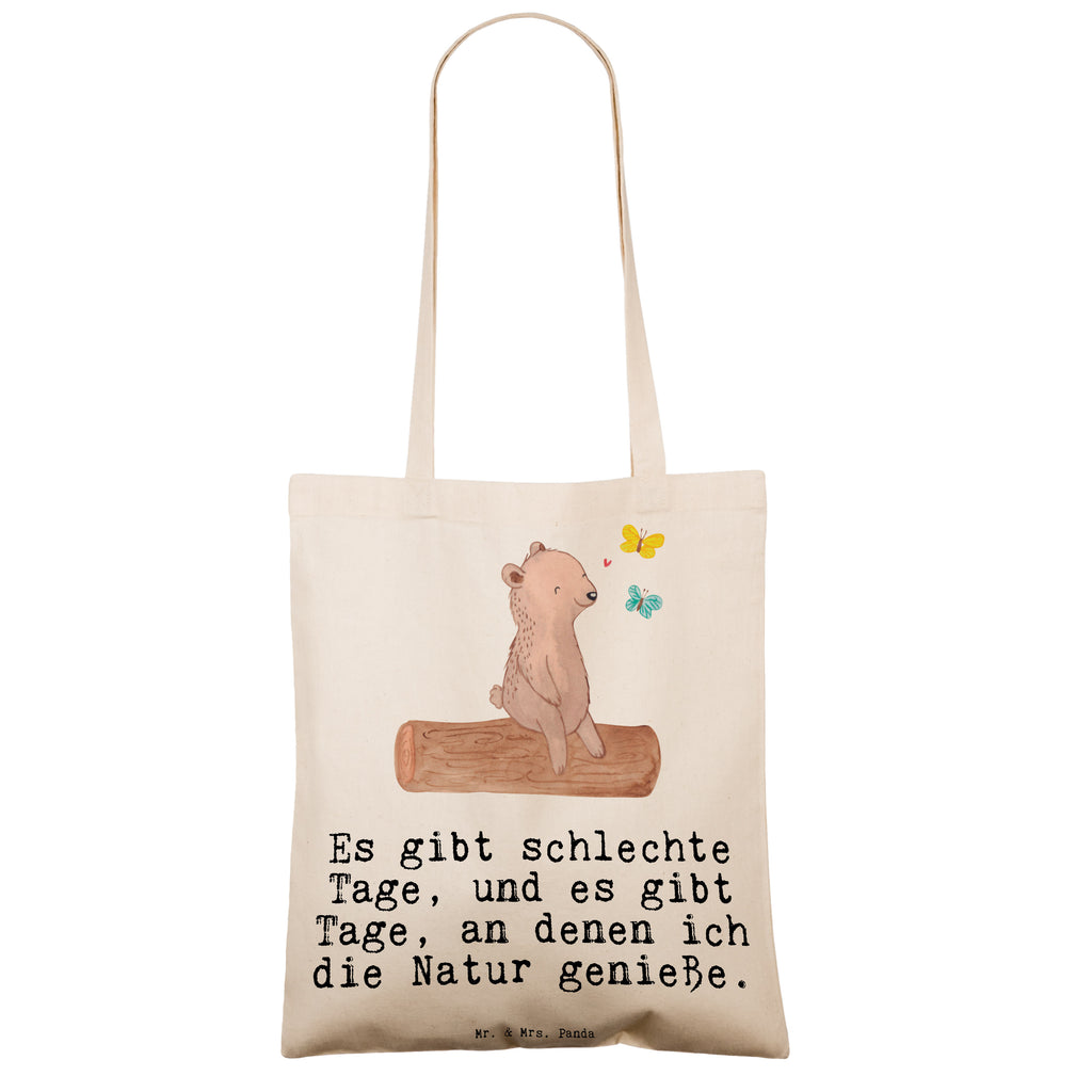 Tragetasche Bär Naturliebhaber Tage Beuteltasche, Beutel, Einkaufstasche, Jutebeutel, Stoffbeutel, Geschenk, Sport, Sportart, Hobby, Schenken, Danke, Dankeschön, Auszeichnung, Gewinn, Sportler, Naturliebhaber, Outdoor, Wandern, Nature Lover