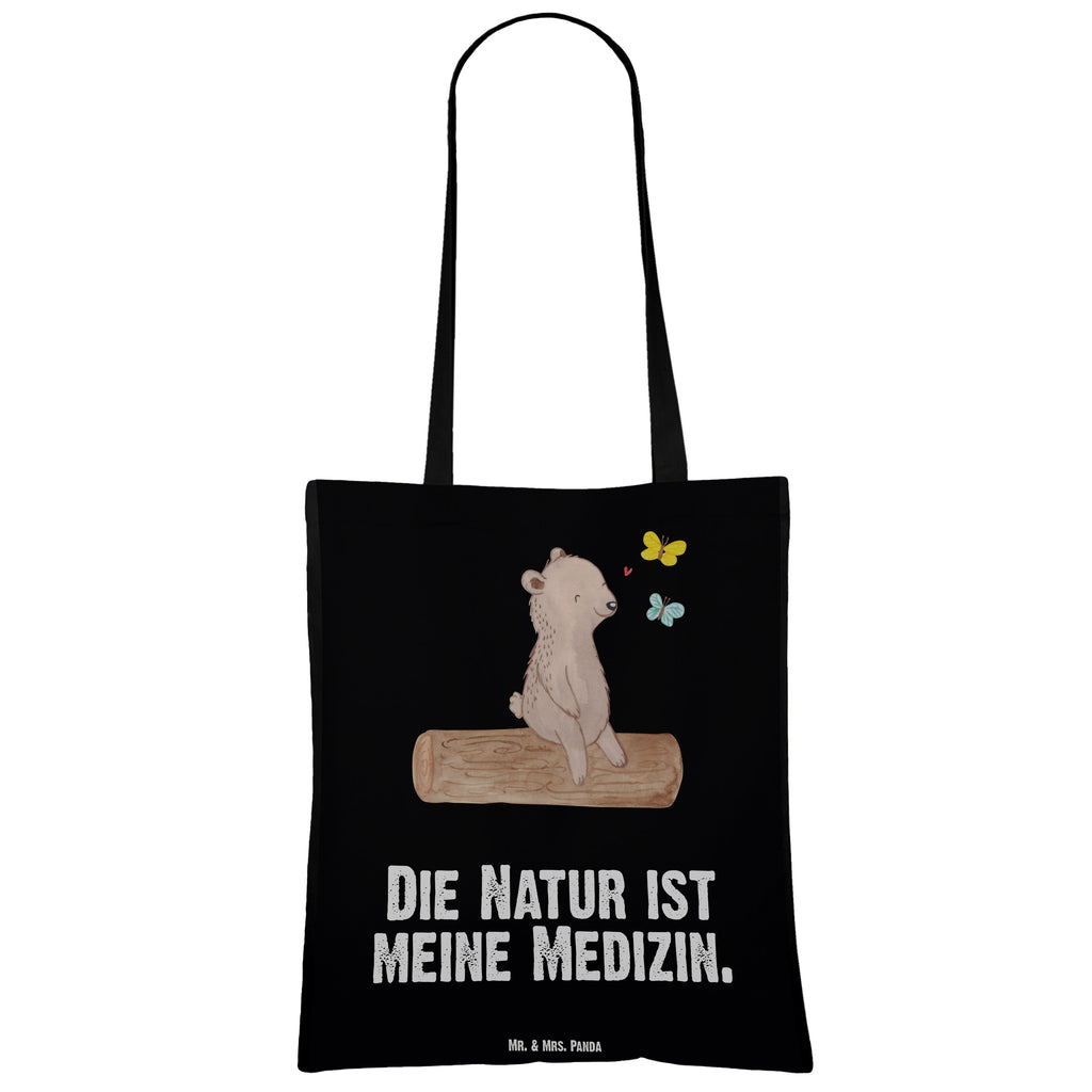 Tragetasche Bär Naturliebhaber Medizin Beuteltasche, Beutel, Einkaufstasche, Jutebeutel, Stoffbeutel, Geschenk, Sport, Sportart, Hobby, Schenken, Danke, Dankeschön, Auszeichnung, Gewinn, Sportler, Naturliebhaber, Outdoor, Wandern, Nature Lover