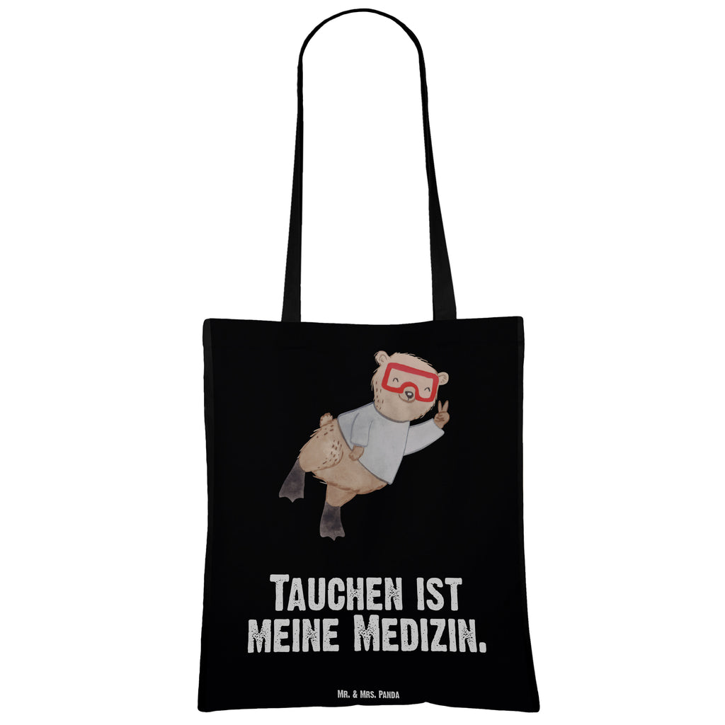 Tragetasche Bär Tauchen Medizin Beuteltasche, Beutel, Einkaufstasche, Jutebeutel, Stoffbeutel, Geschenk, Sport, Sportart, Hobby, Schenken, Danke, Dankeschön, Auszeichnung, Gewinn, Sportler, Tauchen, schnorcheln, Tauchgang, Tauchschule, Diving, Dive, Unterwasserabenteuer, Tauchsport, Tiefseetauchen, Tauchausflug, Tauchsafari