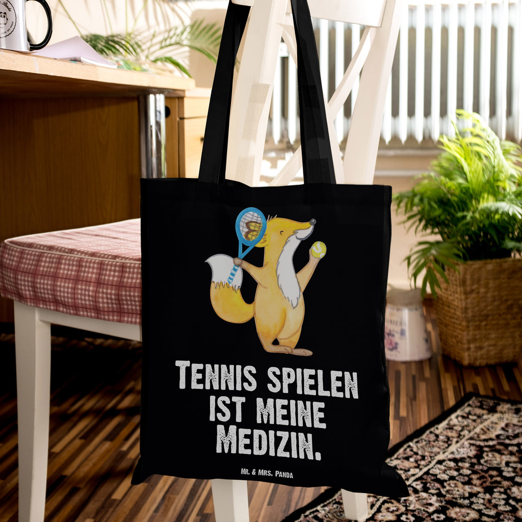 Tragetasche Fuchs Tennis spielen Medizin Beuteltasche, Beutel, Einkaufstasche, Jutebeutel, Stoffbeutel, Geschenk, Sport, Sportart, Hobby, Schenken, Danke, Dankeschön, Auszeichnung, Gewinn, Sportler, Tennis spielen, Tennisclub, Tennisverein, Tennis Turnier, Ballsportart
