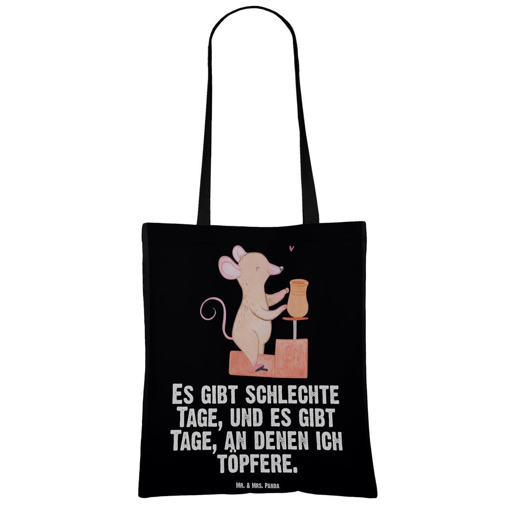 Tragetasche Maus Töpfern Tage Beuteltasche, Beutel, Einkaufstasche, Jutebeutel, Stoffbeutel, Geschenk, Sport, Sportart, Hobby, Schenken, Danke, Dankeschön, Auszeichnung, Gewinn, Sportler, Töpfern, Töpferei, Töpferkurs