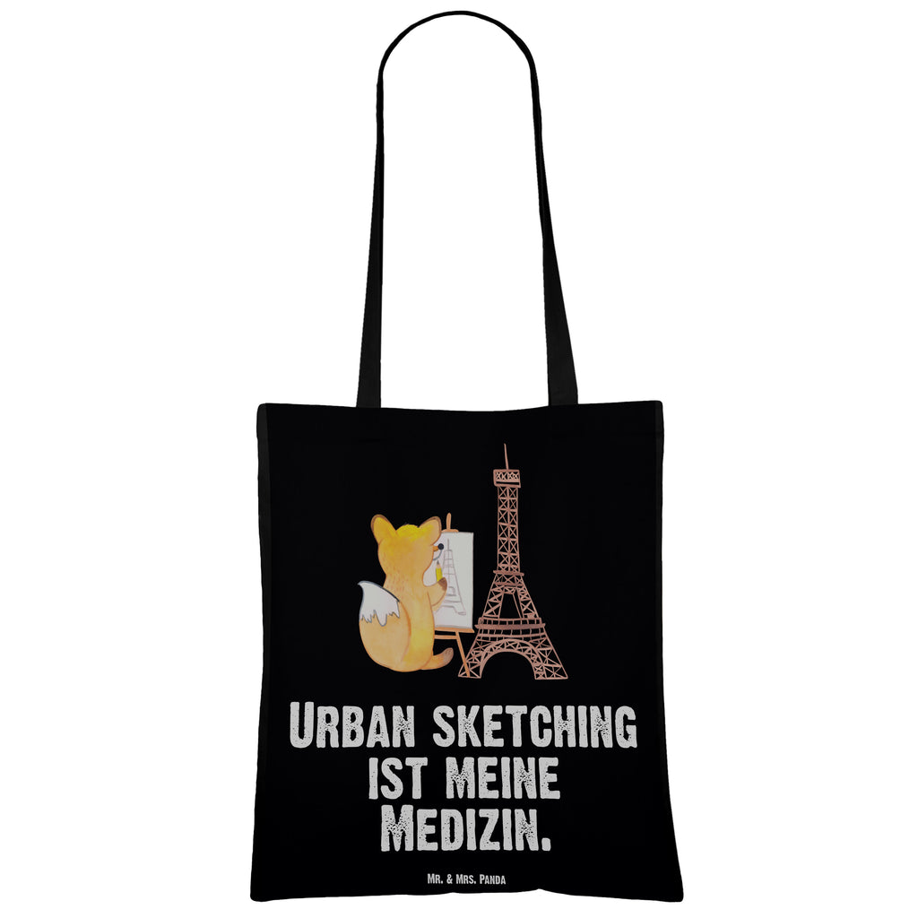 Tragetasche Fuchs Urban sketching Medizin Beuteltasche, Beutel, Einkaufstasche, Jutebeutel, Stoffbeutel, Geschenk, Sport, Sportart, Hobby, Schenken, Danke, Dankeschön, Auszeichnung, Gewinn, Sportler, Urban Sketching, Zeichnen, Künstler, Malen, Zeichenschule
