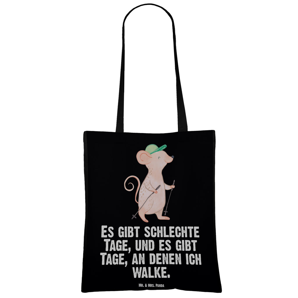 Tragetasche Maus Walking Tage Beuteltasche, Beutel, Einkaufstasche, Jutebeutel, Stoffbeutel, Geschenk, Sport, Sportart, Hobby, Schenken, Danke, Dankeschön, Auszeichnung, Gewinn, Sportler, Walking, Walken, schnelles Gehen, Spazieren gehen