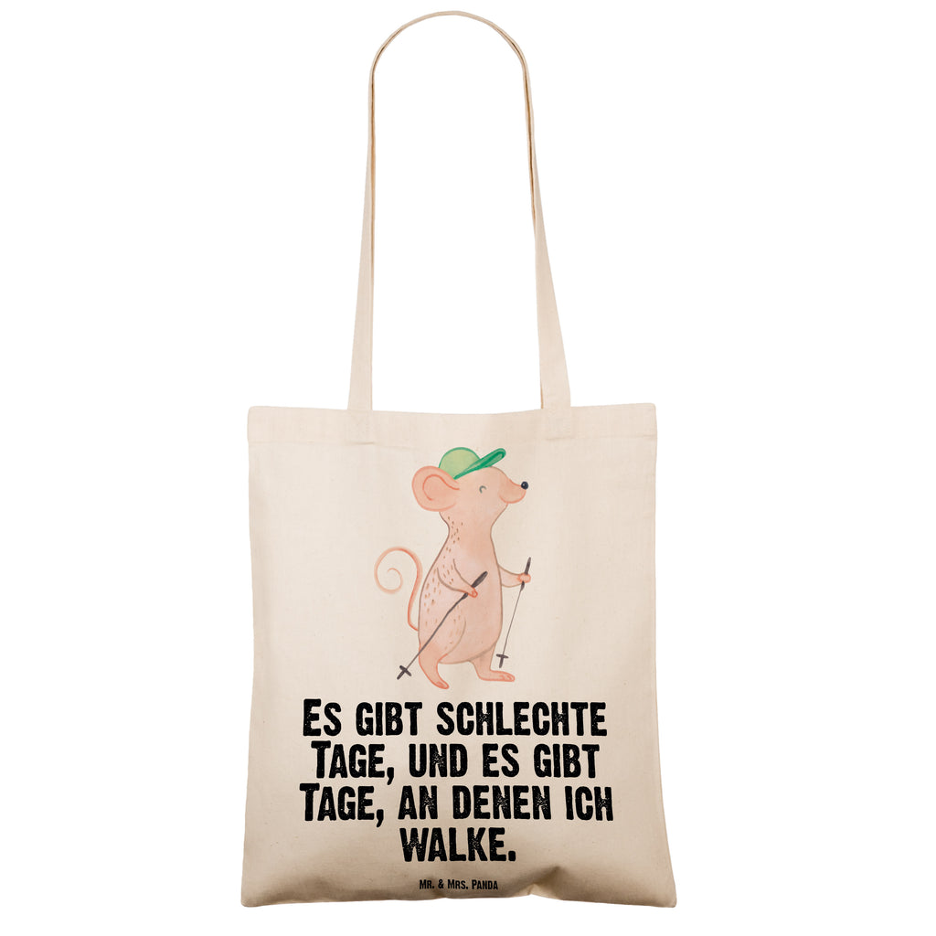 Tragetasche Maus Walking Tage Beuteltasche, Beutel, Einkaufstasche, Jutebeutel, Stoffbeutel, Geschenk, Sport, Sportart, Hobby, Schenken, Danke, Dankeschön, Auszeichnung, Gewinn, Sportler, Walking, Walken, schnelles Gehen, Spazieren gehen