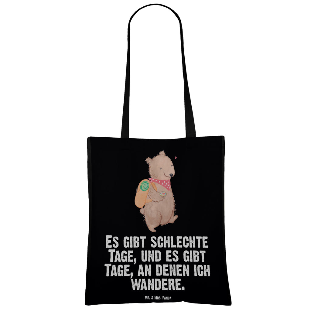 Tragetasche Bär Wandern Tage Beuteltasche, Beutel, Einkaufstasche, Jutebeutel, Stoffbeutel, Geschenk, Sport, Sportart, Hobby, Schenken, Danke, Dankeschön, Auszeichnung, Gewinn, Sportler, Wandern, Bergsteigen, Wintertouren, Outdoor Sport, Freizeitsport, Spazieren, Natur entdecken