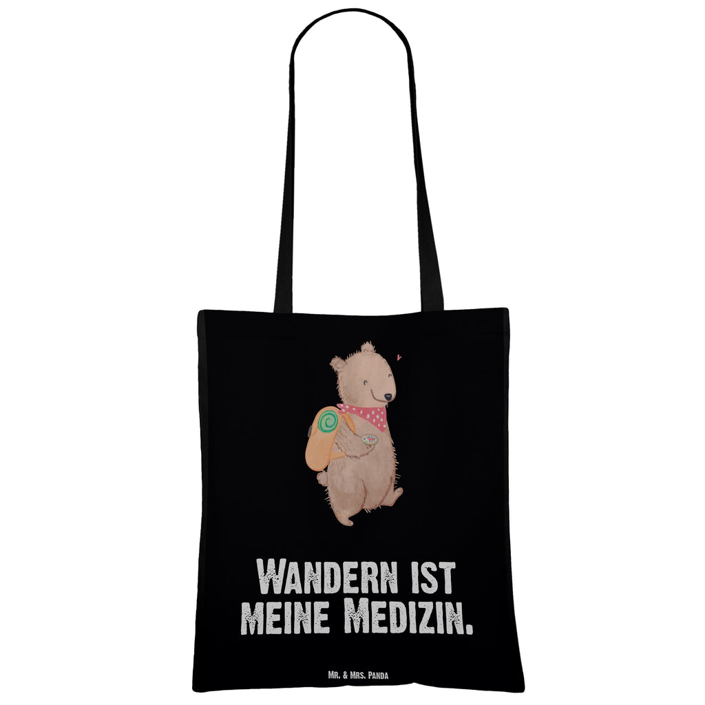 Tragetasche Bär Wandern Medizin Beuteltasche, Beutel, Einkaufstasche, Jutebeutel, Stoffbeutel, Geschenk, Sport, Sportart, Hobby, Schenken, Danke, Dankeschön, Auszeichnung, Gewinn, Sportler, Wandern, Bergsteigen, Wintertouren, Outdoor Sport, Freizeitsport, Spazieren, Natur entdecken