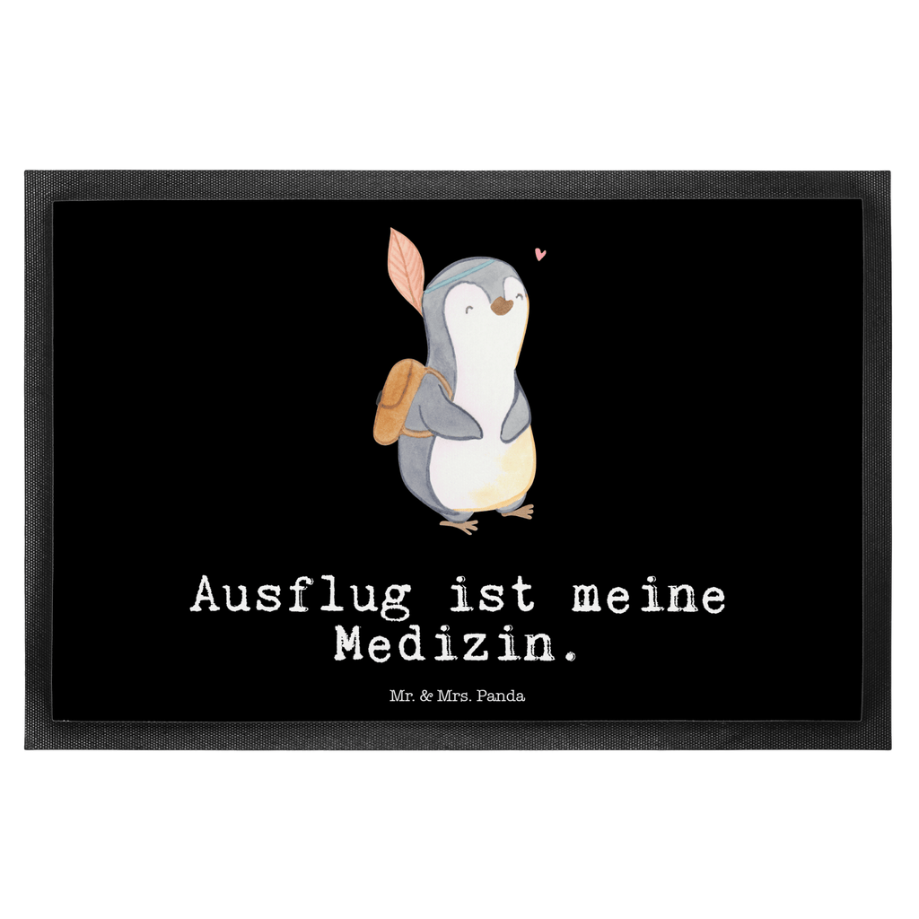 Fußmatte Pinguin Ausflug Medizin Ausflüge machen, reisen, Ausflug, Ausflugsziele Türvorleger, Schmutzmatte, Fußabtreter, Matte, Schmutzfänger, Fußabstreifer, Schmutzfangmatte, Türmatte, Motivfußmatte,  Haustürmatte, Vorleger  Geschenk, Sport, Sportart, Hobby, Schenken, Danke, Dankeschön, Auszeichnung, Gewinn, Sportler