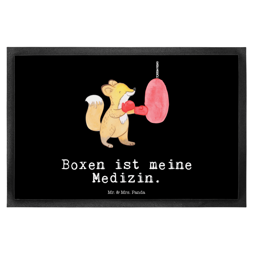 Fußmatte Fuchs Boxen Medizin Boxen, Boxkampf, Boxtraining, Türvorleger, Schmutzmatte, Fußabtreter, Matte, Schmutzfänger, Fußabstreifer, Schmutzfangmatte, Türmatte, Motivfußmatte,  Haustürmatte, Vorleger  Geschenk, Sport, Sportart, Hobby, Schenken, Danke, Dankeschön, Auszeichnung, Gewinn, Sportler