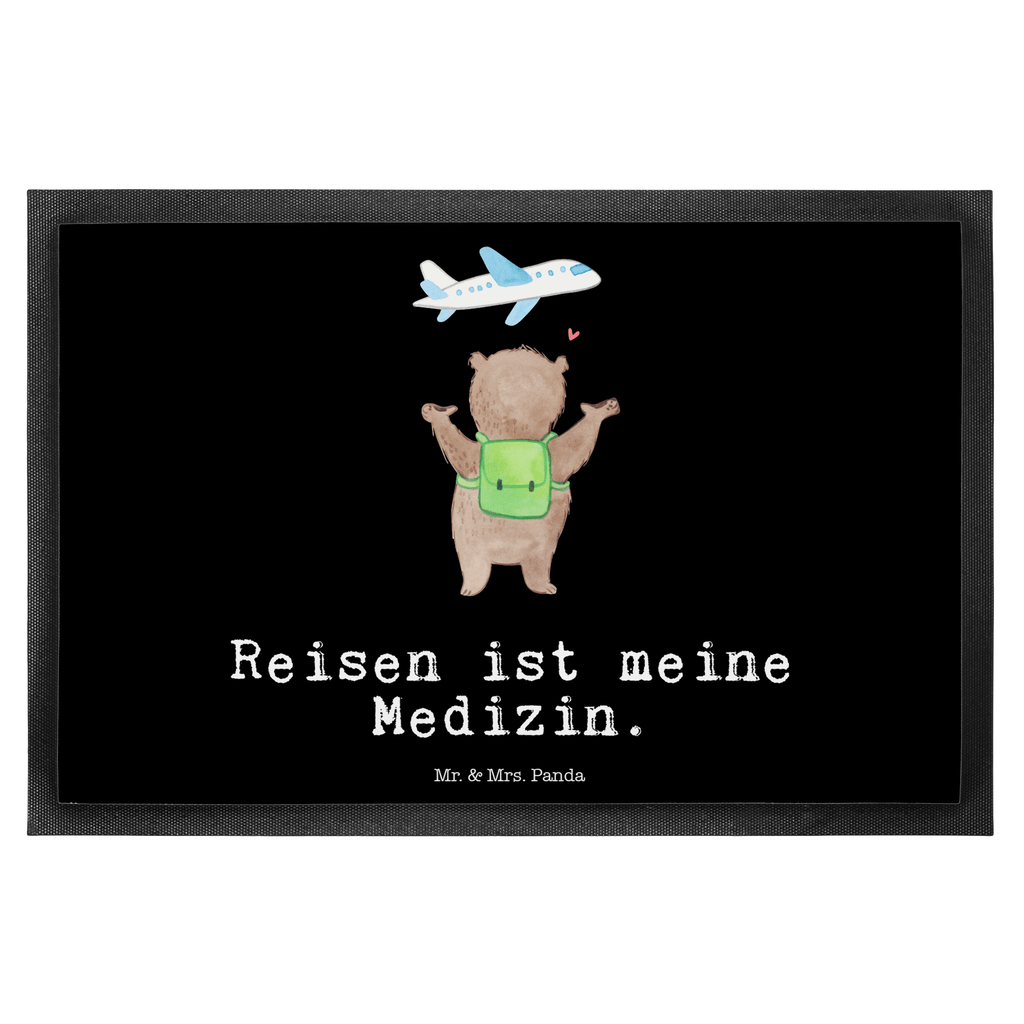 Fußmatte Bär Reisen Medizin Reisen, Weltreise, Urlaub, Urlaube, Auslandsjahr, Austauschjahr, Schüleraustausch, Reisegruppe, Reiseveranstalter, Reisebüro Türvorleger, Schmutzmatte, Fußabtreter, Matte, Schmutzfänger, Fußabstreifer, Schmutzfangmatte, Türmatte, Motivfußmatte,  Haustürmatte, Vorleger  Geschenk, Sport, Sportart, Hobby, Schenken, Danke, Dankeschön, Auszeichnung, Gewinn, Sportler