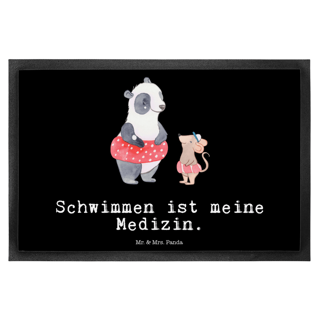 Fußmatte Otter Schwimmen Medizin Schwimmen, Schwimmkurs, Wassersport Türvorleger, Schmutzmatte, Fußabtreter, Matte, Schmutzfänger, Fußabstreifer, Schmutzfangmatte, Türmatte, Motivfußmatte,  Haustürmatte, Vorleger  Geschenk, Sport, Sportart, Hobby, Schenken, Danke, Dankeschön, Auszeichnung, Gewinn, Sportler