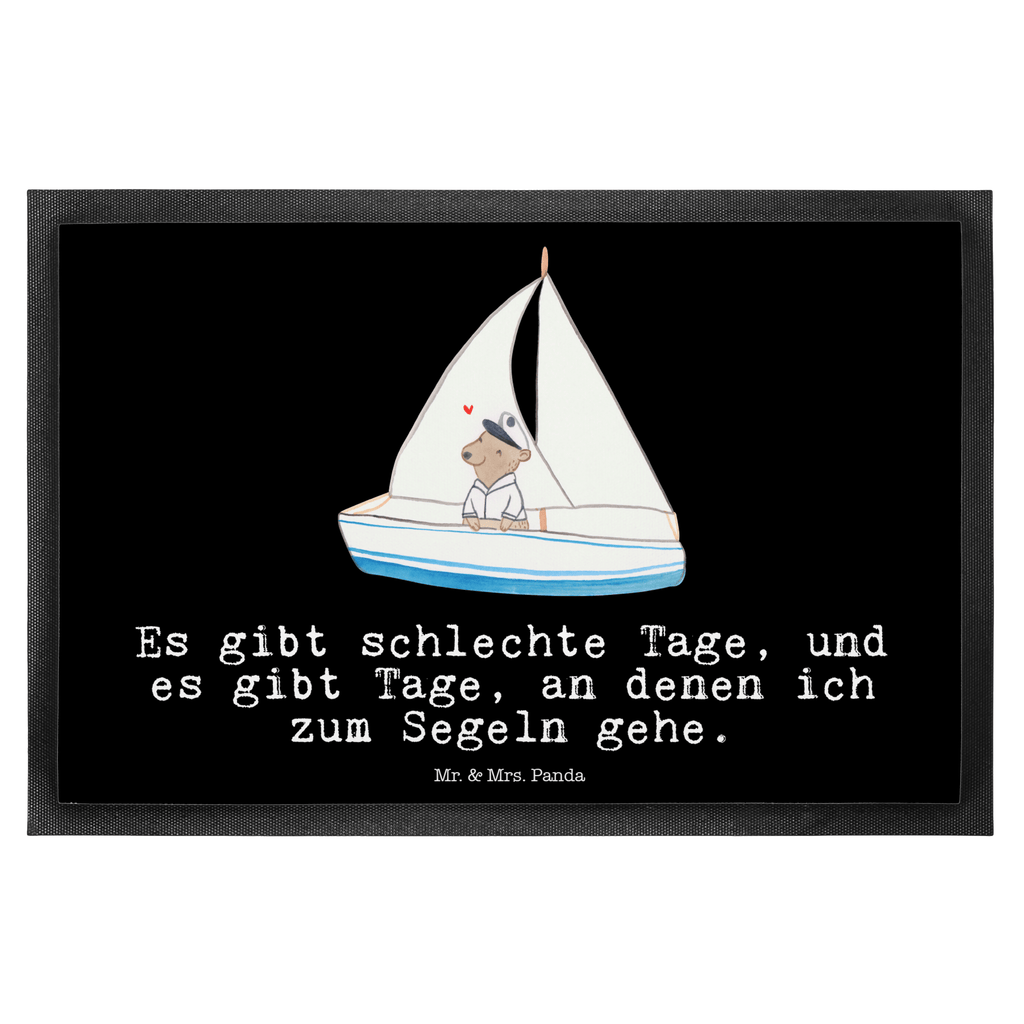 Fußmatte Bär Segeln Tage Türvorleger, Schmutzmatte, Fußabtreter, Matte, Schmutzfänger, Fußabstreifer, Schmutzfangmatte, Türmatte, Motivfußmatte, Haustürmatte, Vorleger, Geschenk, Sport, Sportart, Hobby, Schenken, Danke, Dankeschön, Auszeichnung, Gewinn, Sportler, segeln, Segeltörn, Segelboot, Segelschule, Yachtclub