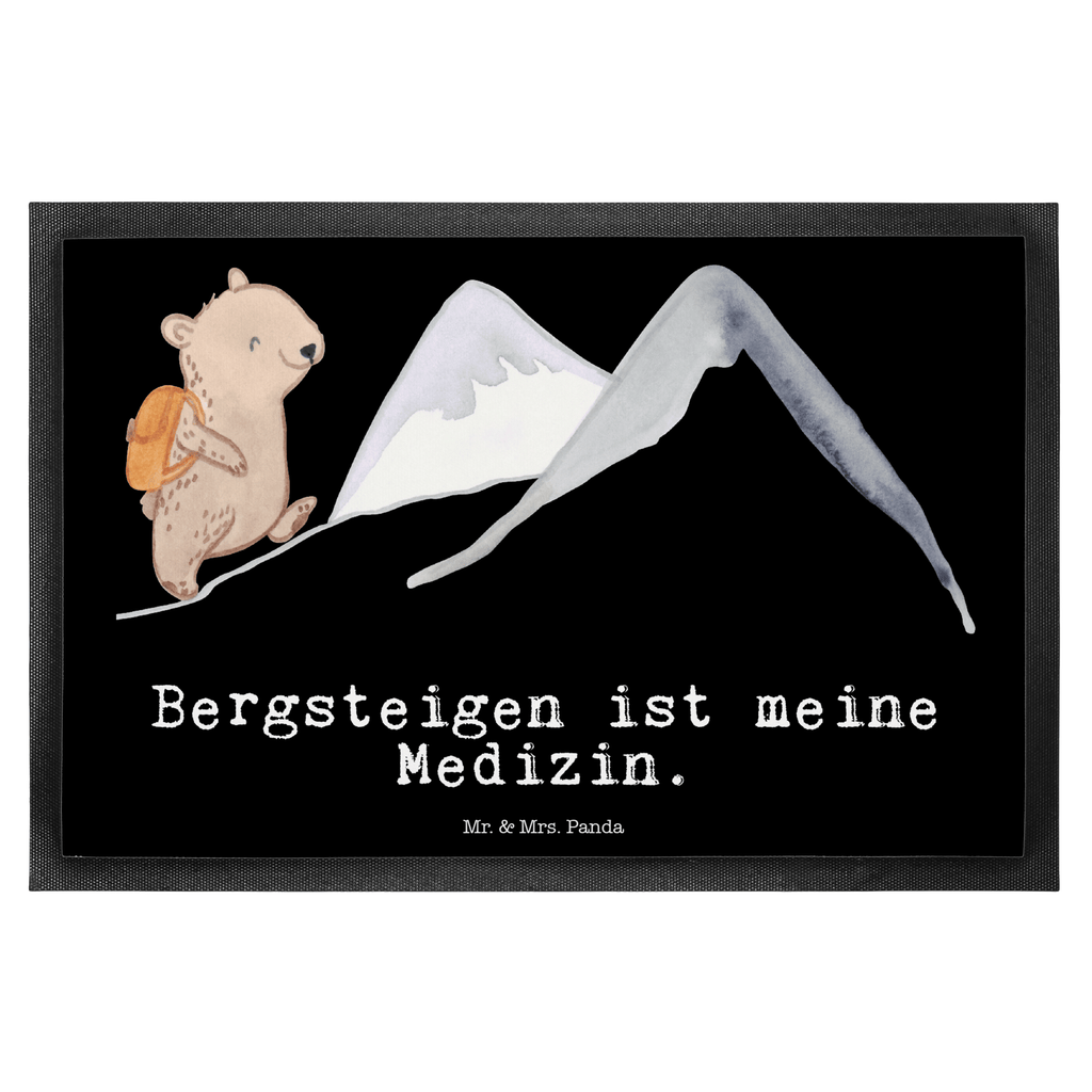 Fußmatte Bär Bergsteigen Medizin Türvorleger, Schmutzmatte, Fußabtreter, Matte, Schmutzfänger, Fußabstreifer, Schmutzfangmatte, Türmatte, Motivfußmatte, Haustürmatte, Vorleger, Geschenk, Sport, Sportart, Hobby, Schenken, Danke, Dankeschön, Auszeichnung, Gewinn, Sportler, Bergsteigen, wandern, Bergsport, Trekking, Alpinismus, Alpinwandern