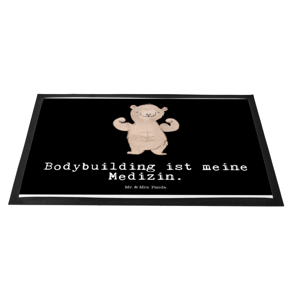 Fußmatte Bär Bodybuilding Medizin Bodybuilding, Muskelmasse, Sport, Körpergestaltung, Leistungssport, Gewichtheben, Fitnessstudio, Muskelaufbau, Krafttraining, Sportprogramm, Training, Fettabbau, Ausdauer, Stärke, Fitness, Kondition Türvorleger, Schmutzmatte, Fußabtreter, Matte, Schmutzfänger, Fußabstreifer, Schmutzfangmatte, Türmatte, Motivfußmatte,  Haustürmatte, Vorleger  Geschenk, Sport, Sportart, Hobby, Schenken, Danke, Dankeschön, Auszeichnung, Gewinn, Sportler