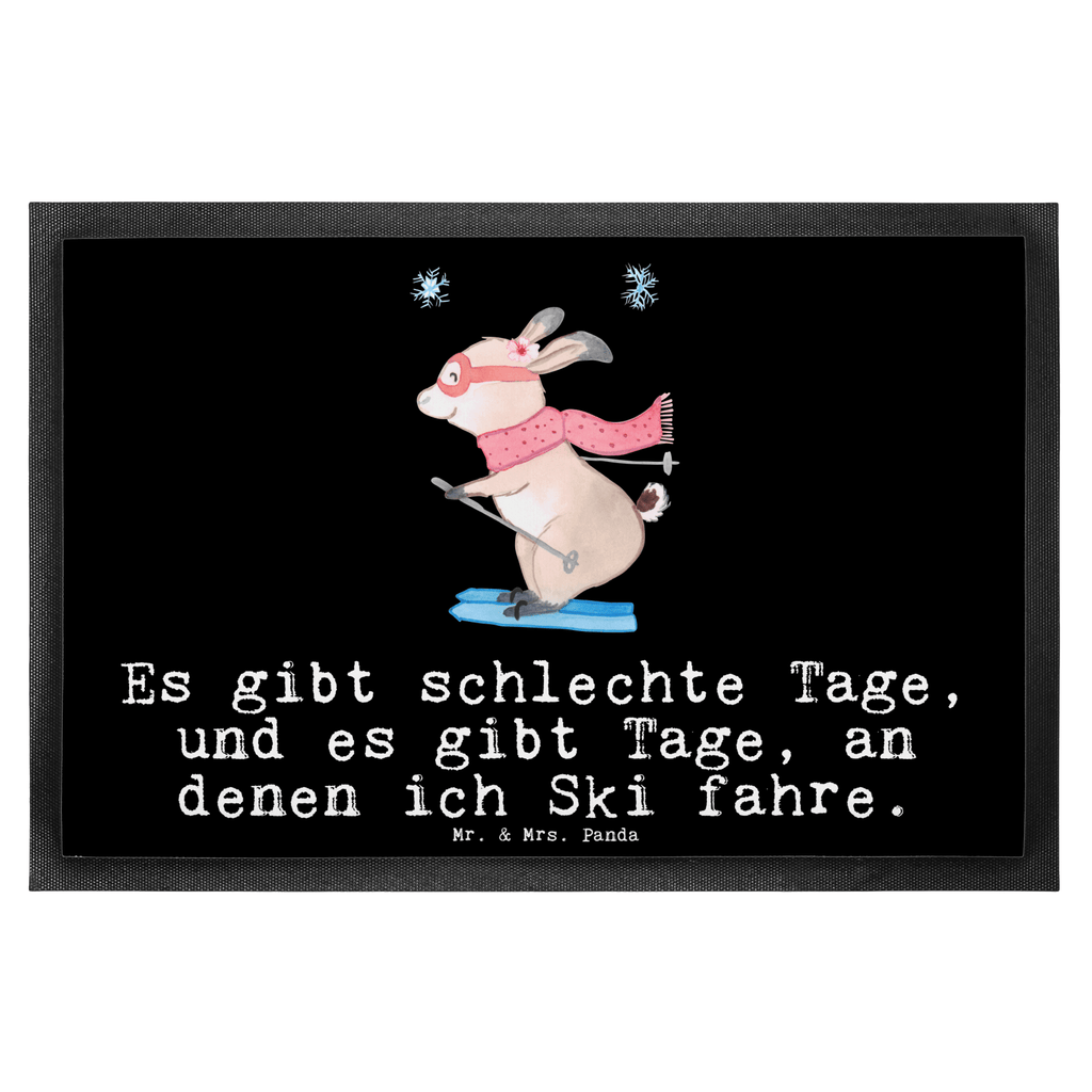 Fußmatte Bär Skifahren Tage Ski fahren, Skifahren, Skisport, Skiwettbewerb, Skirennen Türvorleger, Schmutzmatte, Fußabtreter, Matte, Schmutzfänger, Fußabstreifer, Schmutzfangmatte, Türmatte, Motivfußmatte,  Haustürmatte, Vorleger  Geschenk, Sport, Sportart, Hobby, Schenken, Danke, Dankeschön, Auszeichnung, Gewinn, Sportler