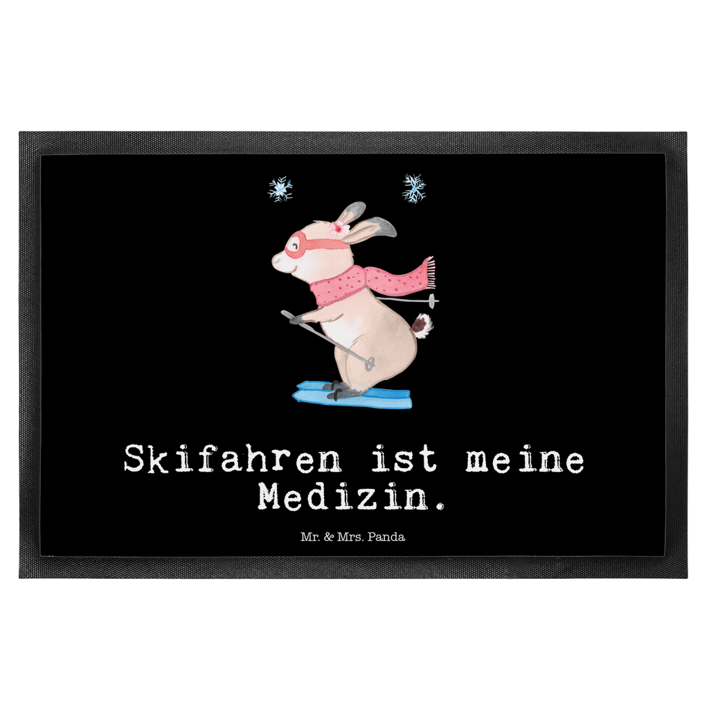 Fußmatte Bär Skifahren Medizin Türvorleger, Schmutzmatte, Fußabtreter, Matte, Schmutzfänger, Fußabstreifer, Schmutzfangmatte, Türmatte, Motivfußmatte, Haustürmatte, Vorleger, Geschenk, Sport, Sportart, Hobby, Schenken, Danke, Dankeschön, Auszeichnung, Gewinn, Sportler, Ski fahren, Skifahren, Skisport, Skiwettbewerb, Skirennen