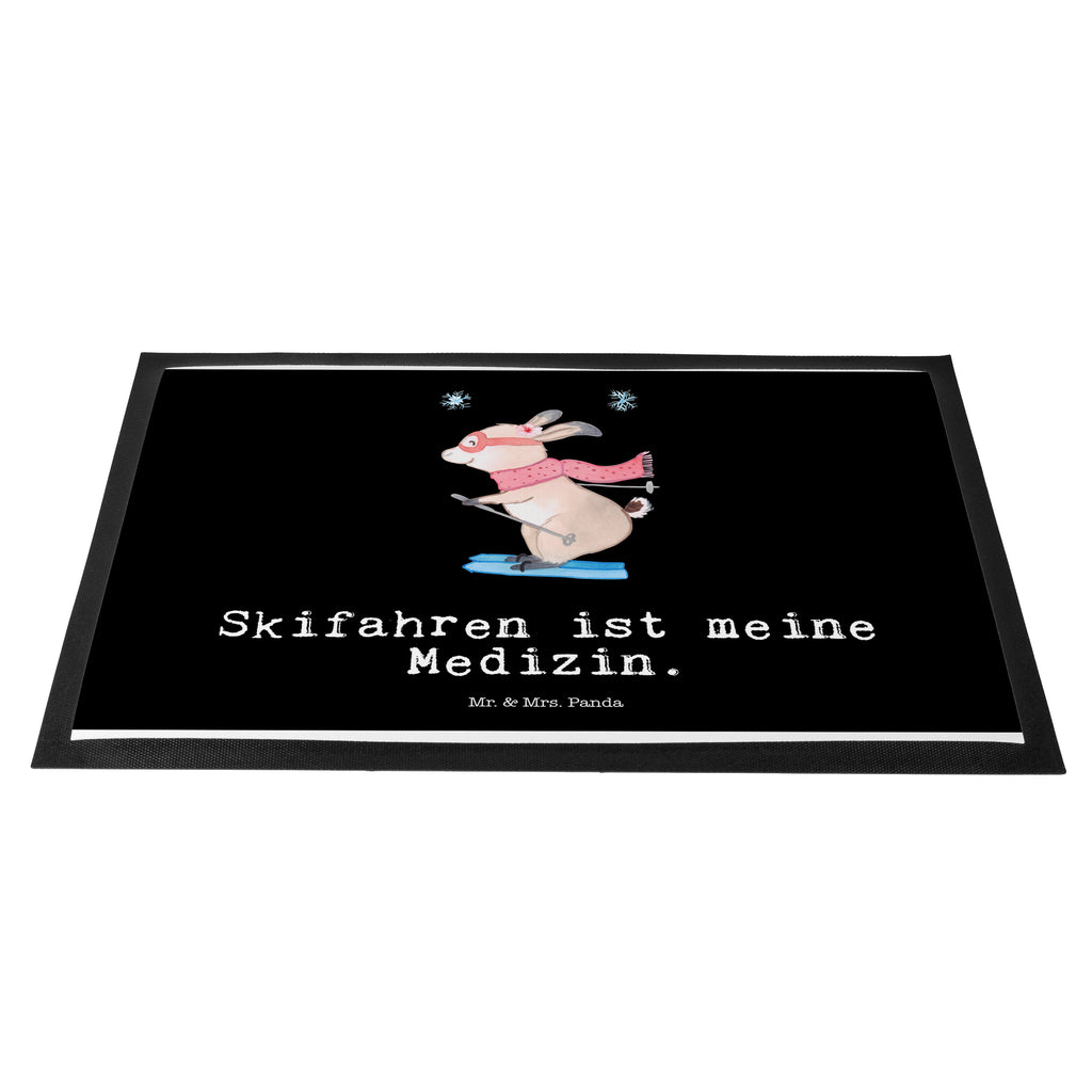 Fußmatte Bär Skifahren Medizin Türvorleger, Schmutzmatte, Fußabtreter, Matte, Schmutzfänger, Fußabstreifer, Schmutzfangmatte, Türmatte, Motivfußmatte, Haustürmatte, Vorleger, Geschenk, Sport, Sportart, Hobby, Schenken, Danke, Dankeschön, Auszeichnung, Gewinn, Sportler, Ski fahren, Skifahren, Skisport, Skiwettbewerb, Skirennen
