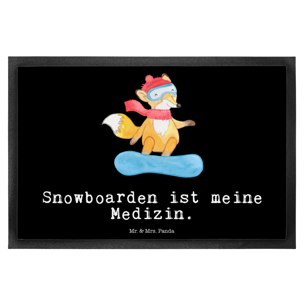 Fußmatte Fuchs Snowboarden Medizin Snowboard, snowboarden, Wintersport, Snowboardschule, Winterurlaub Türvorleger, Schmutzmatte, Fußabtreter, Matte, Schmutzfänger, Fußabstreifer, Schmutzfangmatte, Türmatte, Motivfußmatte,  Haustürmatte, Vorleger  Geschenk, Sport, Sportart, Hobby, Schenken, Danke, Dankeschön, Auszeichnung, Gewinn, Sportler