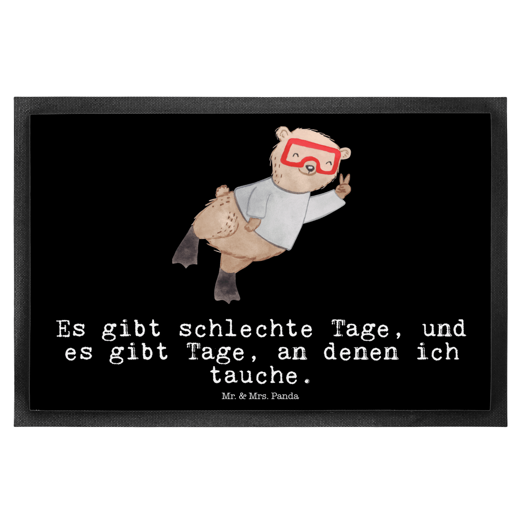 Fußmatte Bär Tauchen Tage Türvorleger, Schmutzmatte, Fußabtreter, Matte, Schmutzfänger, Fußabstreifer, Schmutzfangmatte, Türmatte, Motivfußmatte, Haustürmatte, Vorleger, Geschenk, Sport, Sportart, Hobby, Schenken, Danke, Dankeschön, Auszeichnung, Gewinn, Sportler, Tauchen, schnorcheln, Tauchgang, Tauchschule, Diving, Dive