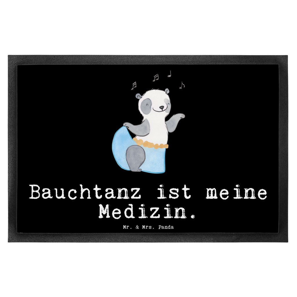 Fußmatte Panda Bauchtanz Medizin Türvorleger, Schmutzmatte, Fußabtreter, Matte, Schmutzfänger, Fußabstreifer, Schmutzfangmatte, Türmatte, Motivfußmatte, Haustürmatte, Vorleger, Geschenk, Sport, Sportart, Hobby, Schenken, Danke, Dankeschön, Auszeichnung, Gewinn, Sportler, Bauchtanz, orientalischer Tanz, Tanzen