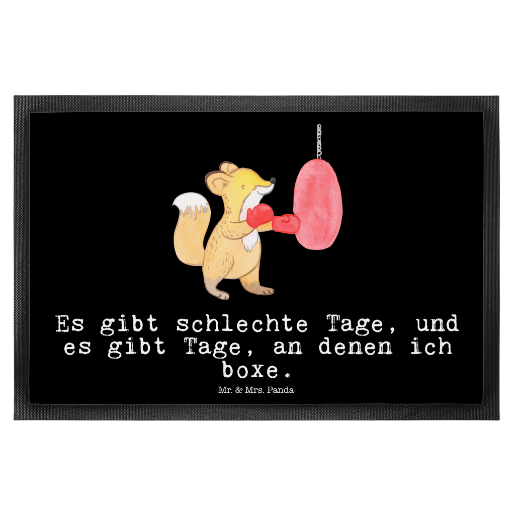 Fußmatte Fuchs Boxen Tage Türvorleger, Schmutzmatte, Fußabtreter, Matte, Schmutzfänger, Fußabstreifer, Schmutzfangmatte, Türmatte, Motivfußmatte, Haustürmatte, Vorleger, Geschenk, Sport, Sportart, Hobby, Schenken, Danke, Dankeschön, Auszeichnung, Gewinn, Sportler, Boxen, Boxkampf, Boxtraining