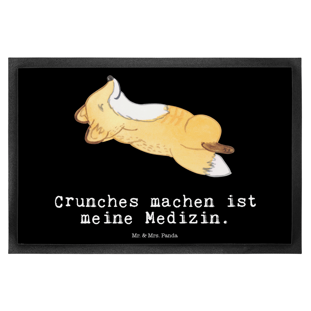 Fußmatte Fuchs Crunches Medizin Crunches, Fitness, Bauchpressen, Fitnessstudio Türvorleger, Schmutzmatte, Fußabtreter, Matte, Schmutzfänger, Fußabstreifer, Schmutzfangmatte, Türmatte, Motivfußmatte,  Haustürmatte, Vorleger  Geschenk, Sport, Sportart, Hobby, Schenken, Danke, Dankeschön, Auszeichnung, Gewinn, Sportler