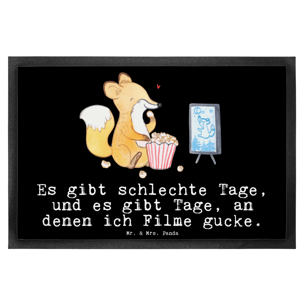 Fußmatte Fuchs Filme gucken Tage Filmabend, Filme gucken, TV, Fernsehen, Kino,  Türvorleger, Schmutzmatte, Fußabtreter, Matte, Schmutzfänger, Fußabstreifer, Schmutzfangmatte, Türmatte, Motivfußmatte,  Haustürmatte, Vorleger  Geschenk, Sport, Sportart, Hobby, Schenken, Danke, Dankeschön, Auszeichnung, Gewinn, Sportler