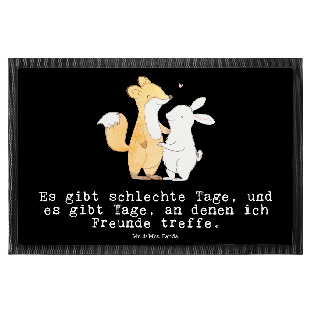 Fußmatte Fuchs Hase Freunde treffen Tage Freunde treffen Türvorleger, Schmutzmatte, Fußabtreter, Matte, Schmutzfänger, Fußabstreifer, Schmutzfangmatte, Türmatte, Motivfußmatte,  Haustürmatte, Vorleger  Geschenk, Sport, Sportart, Hobby, Schenken, Danke, Dankeschön, Auszeichnung, Gewinn, Sportler