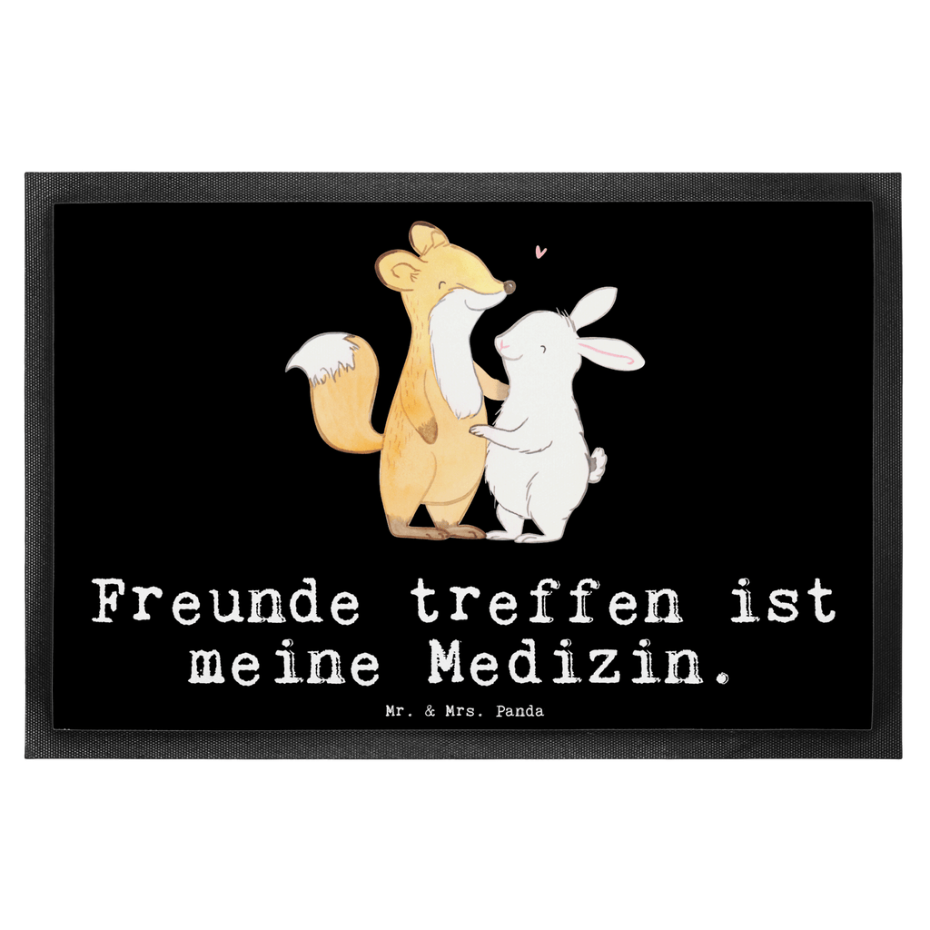 Fußmatte Fuchs Hase Freunde treffen Medizin Freunde treffen Türvorleger, Schmutzmatte, Fußabtreter, Matte, Schmutzfänger, Fußabstreifer, Schmutzfangmatte, Türmatte, Motivfußmatte,  Haustürmatte, Vorleger  Geschenk, Sport, Sportart, Hobby, Schenken, Danke, Dankeschön, Auszeichnung, Gewinn, Sportler