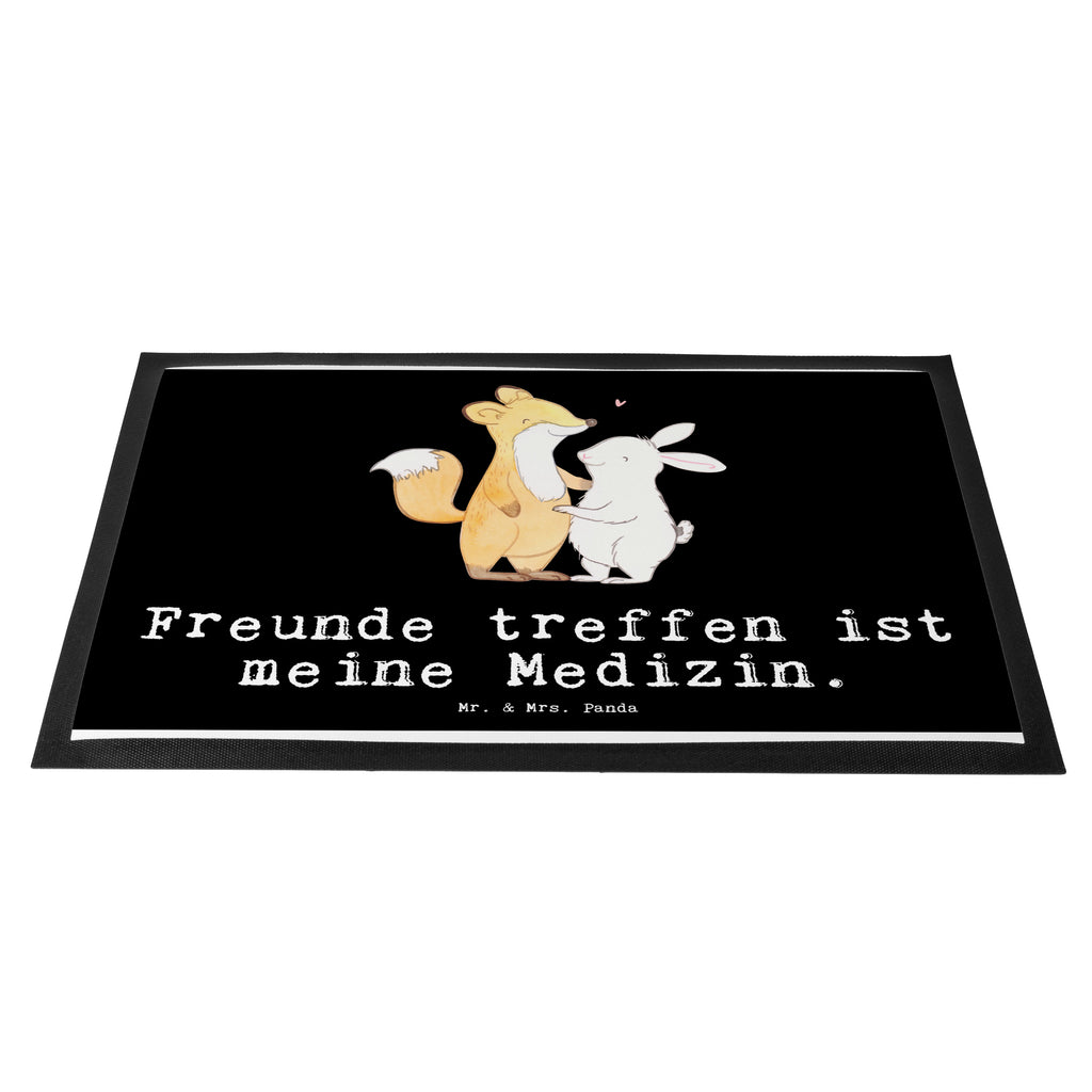 Fußmatte Fuchs Hase Freunde treffen Medizin Freunde treffen Türvorleger, Schmutzmatte, Fußabtreter, Matte, Schmutzfänger, Fußabstreifer, Schmutzfangmatte, Türmatte, Motivfußmatte,  Haustürmatte, Vorleger  Geschenk, Sport, Sportart, Hobby, Schenken, Danke, Dankeschön, Auszeichnung, Gewinn, Sportler
