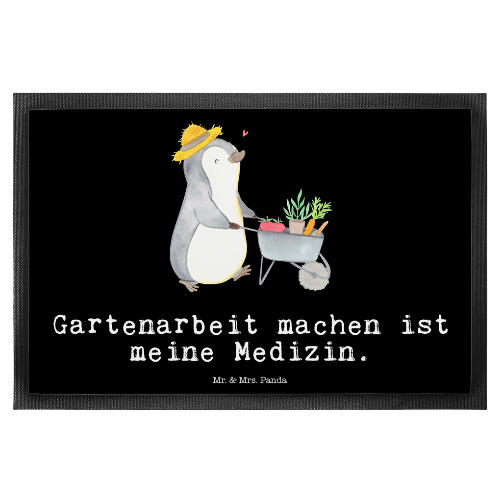 Fußmatte Pinguin Gartenarbeit Medizin Gartenarbeit, Urban gardening, Gärtnern, Gartenpflege Türvorleger, Schmutzmatte, Fußabtreter, Matte, Schmutzfänger, Fußabstreifer, Schmutzfangmatte, Türmatte, Motivfußmatte,  Haustürmatte, Vorleger  Geschenk, Sport, Sportart, Hobby, Schenken, Danke, Dankeschön, Auszeichnung, Gewinn, Sportler
