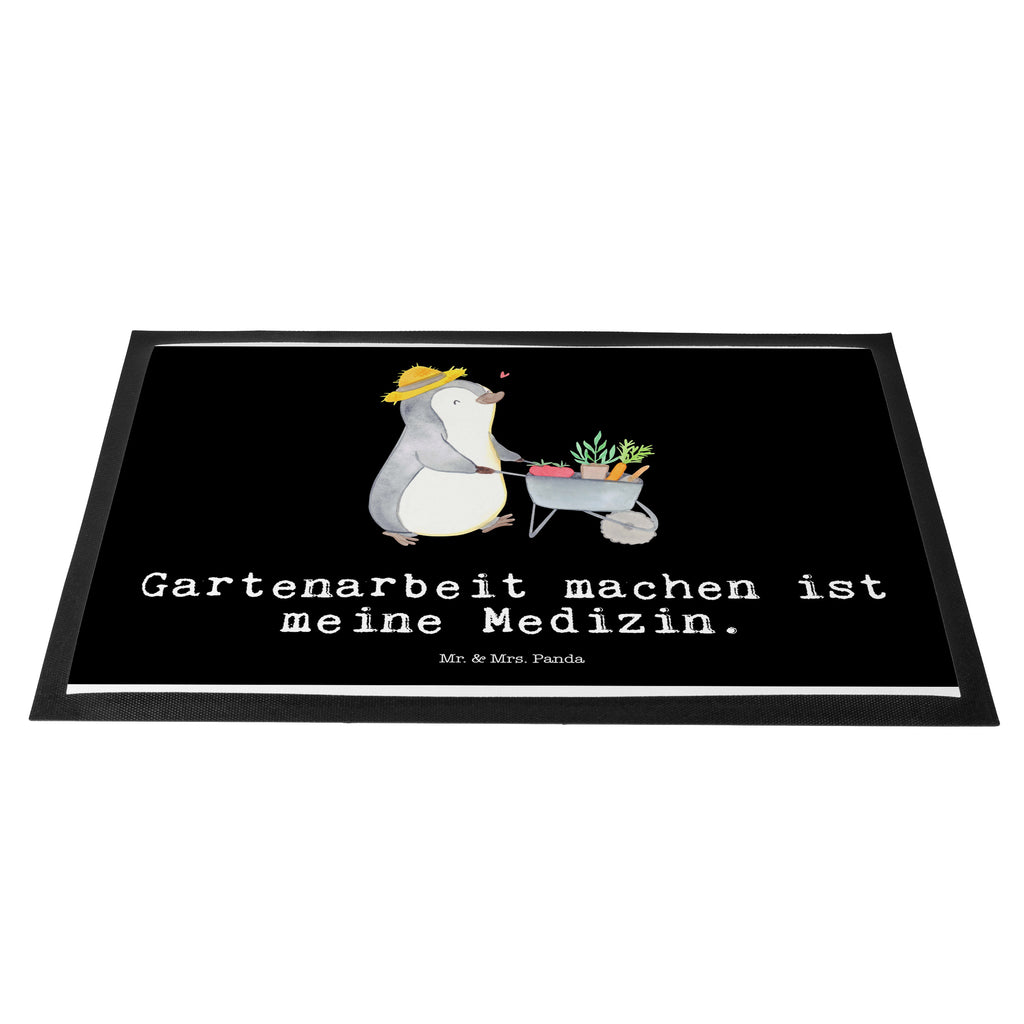 Fußmatte Pinguin Gartenarbeit Medizin Gartenarbeit, Urban gardening, Gärtnern, Gartenpflege Türvorleger, Schmutzmatte, Fußabtreter, Matte, Schmutzfänger, Fußabstreifer, Schmutzfangmatte, Türmatte, Motivfußmatte,  Haustürmatte, Vorleger  Geschenk, Sport, Sportart, Hobby, Schenken, Danke, Dankeschön, Auszeichnung, Gewinn, Sportler