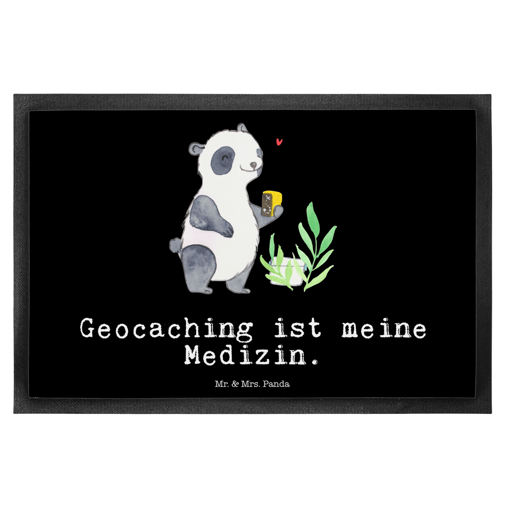 Fußmatte Panda Geocaching Medizin Geocaching, Schatzsuchen, GPS Schnitzeljagd, Opencaching Türvorleger, Schmutzmatte, Fußabtreter, Matte, Schmutzfänger, Fußabstreifer, Schmutzfangmatte, Türmatte, Motivfußmatte,  Haustürmatte, Vorleger  Geschenk, Sport, Sportart, Hobby, Schenken, Danke, Dankeschön, Auszeichnung, Gewinn, Sportler