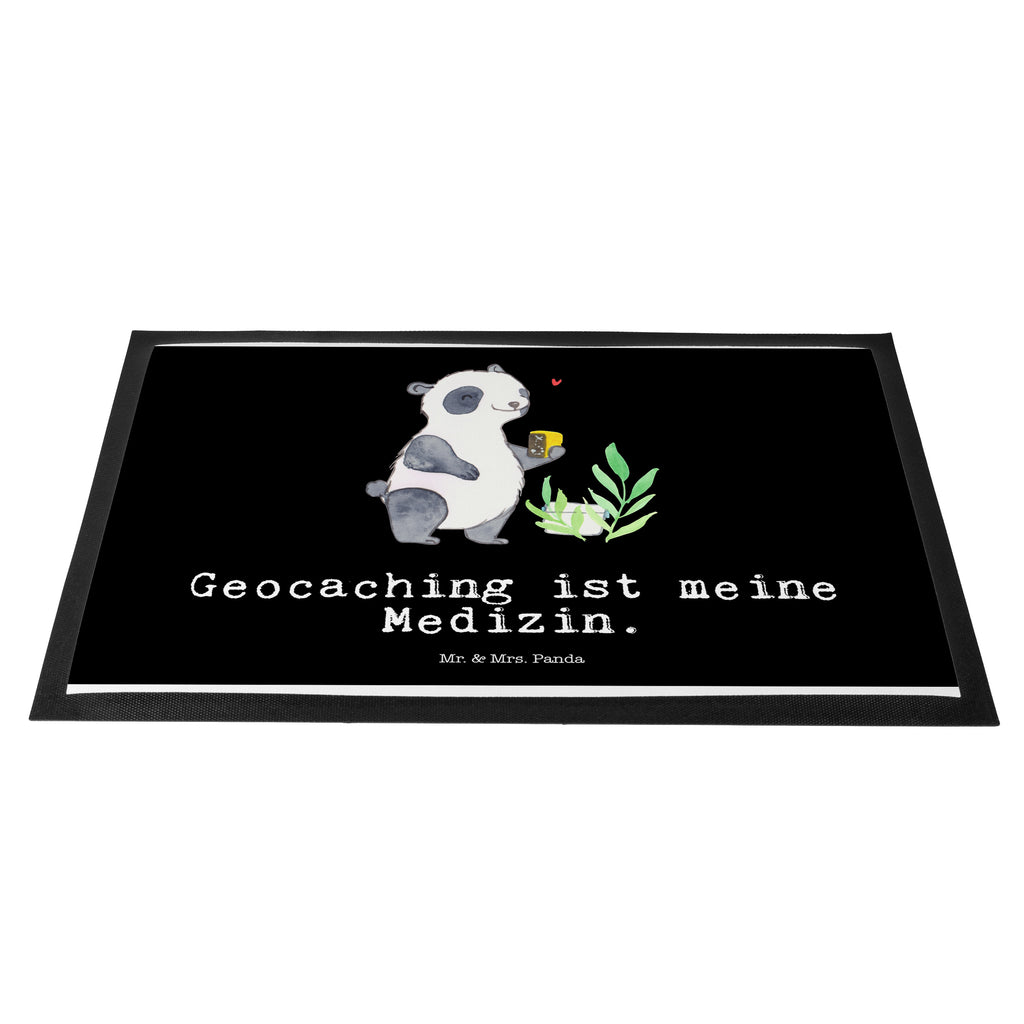 Fußmatte Panda Geocaching Medizin Geocaching, Schatzsuchen, GPS Schnitzeljagd, Opencaching Türvorleger, Schmutzmatte, Fußabtreter, Matte, Schmutzfänger, Fußabstreifer, Schmutzfangmatte, Türmatte, Motivfußmatte,  Haustürmatte, Vorleger  Geschenk, Sport, Sportart, Hobby, Schenken, Danke, Dankeschön, Auszeichnung, Gewinn, Sportler
