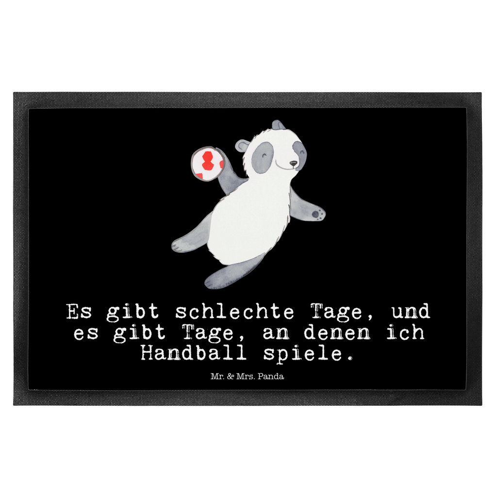 Fußmatte Panda Handball spielen Tage Handball spielen, Handball Turnier, Handball Club, Handball Verein Türvorleger, Schmutzmatte, Fußabtreter, Matte, Schmutzfänger, Fußabstreifer, Schmutzfangmatte, Türmatte, Motivfußmatte,  Haustürmatte, Vorleger  Geschenk, Sport, Sportart, Hobby, Schenken, Danke, Dankeschön, Auszeichnung, Gewinn, Sportler