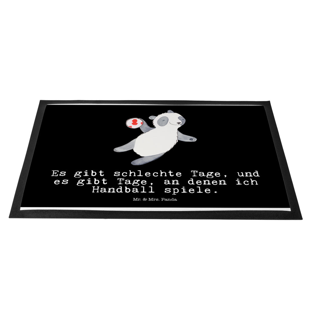 Fußmatte Panda Handball spielen Tage Handball spielen, Handball Turnier, Handball Club, Handball Verein Türvorleger, Schmutzmatte, Fußabtreter, Matte, Schmutzfänger, Fußabstreifer, Schmutzfangmatte, Türmatte, Motivfußmatte,  Haustürmatte, Vorleger  Geschenk, Sport, Sportart, Hobby, Schenken, Danke, Dankeschön, Auszeichnung, Gewinn, Sportler