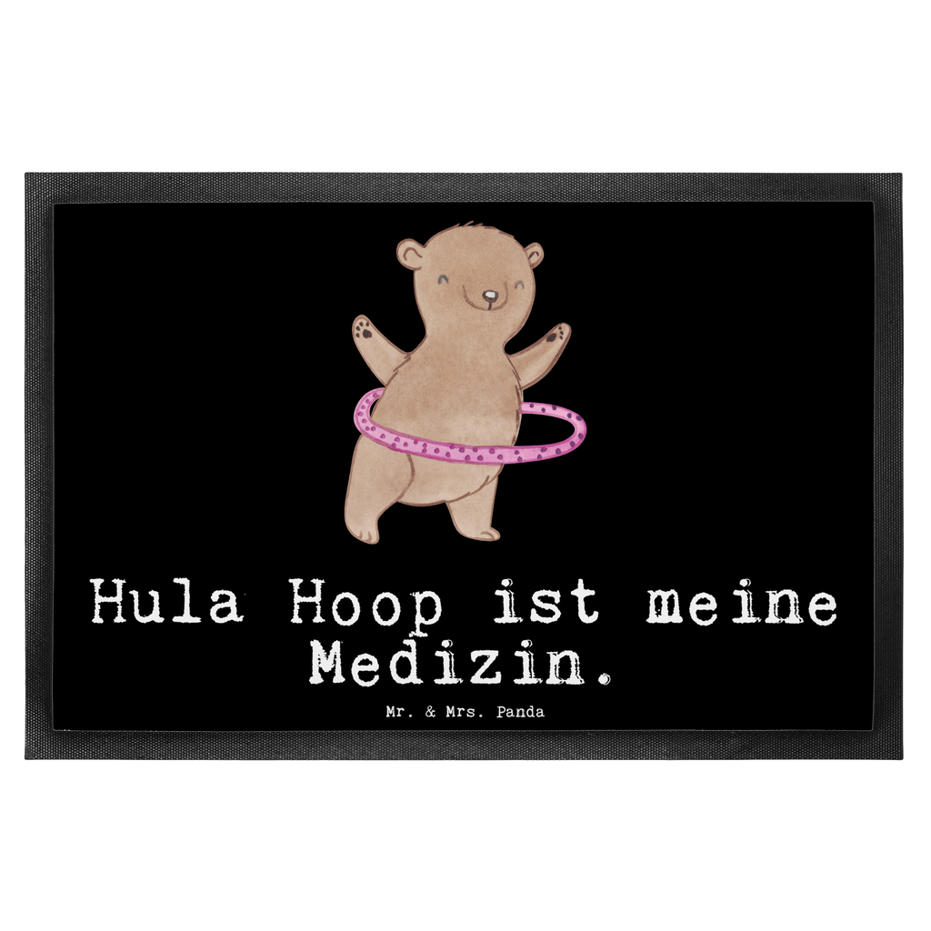 Fußmatte Bär Hula Hoop Medizin Türvorleger, Schmutzmatte, Fußabtreter, Matte, Schmutzfänger, Fußabstreifer, Schmutzfangmatte, Türmatte, Motivfußmatte, Haustürmatte, Vorleger, Geschenk, Sport, Sportart, Hobby, Schenken, Danke, Dankeschön, Auszeichnung, Gewinn, Sportler, Hula Hoop, Fitness, Training
