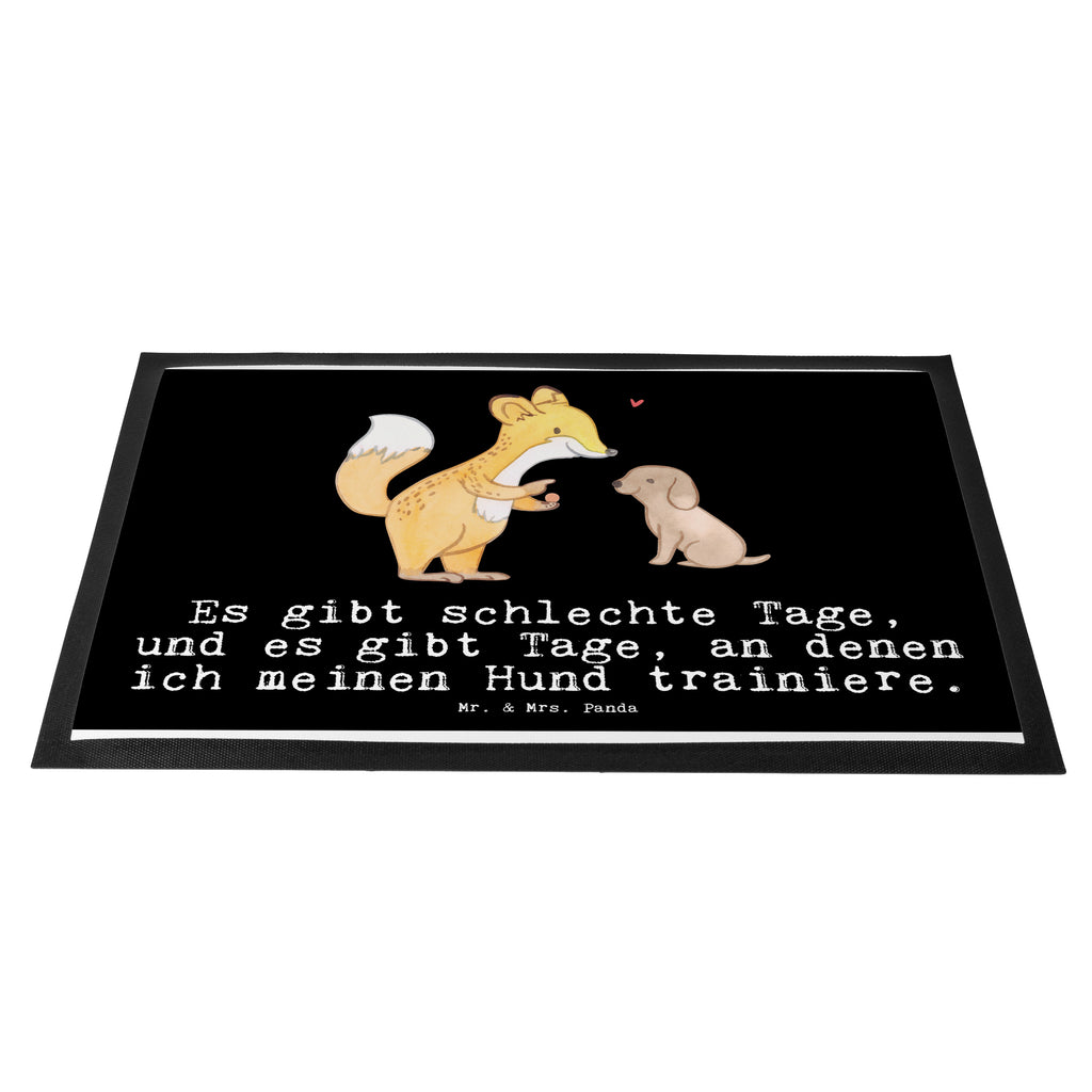 Fußmatte Fuchs Hundetraining Tage Hundetraining, Hundeerziehung, Hundeschule, Welpenschule, Hundeprüfung Türvorleger, Schmutzmatte, Fußabtreter, Matte, Schmutzfänger, Fußabstreifer, Schmutzfangmatte, Türmatte, Motivfußmatte,  Haustürmatte, Vorleger  Geschenk, Sport, Sportart, Hobby, Schenken, Danke, Dankeschön, Auszeichnung, Gewinn, Sportler