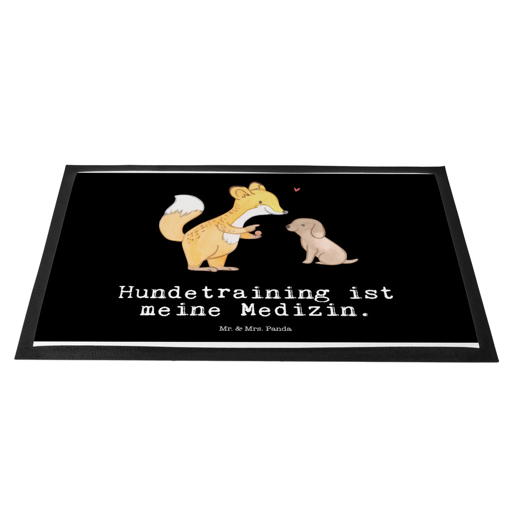 Fußmatte Fuchs Hundetraining Medizin Hundetraining, Hundeerziehung, Hundeschule, Welpenschule, Hundeprüfung Türvorleger, Schmutzmatte, Fußabtreter, Matte, Schmutzfänger, Fußabstreifer, Schmutzfangmatte, Türmatte, Motivfußmatte,  Haustürmatte, Vorleger  Geschenk, Sport, Sportart, Hobby, Schenken, Danke, Dankeschön, Auszeichnung, Gewinn, Sportler