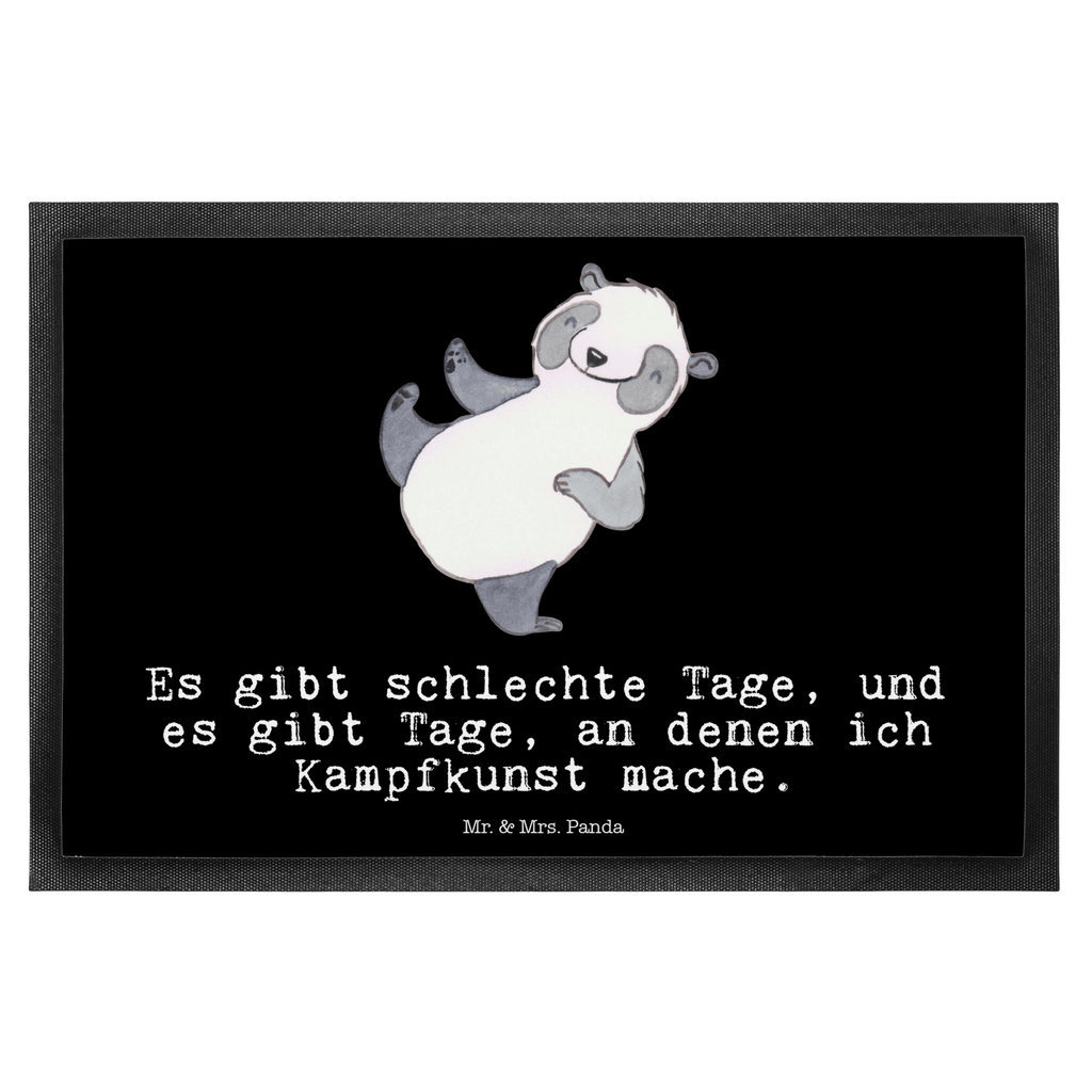 Fußmatte Panda Kampfkunst Tage Kampfkunst, Kampfsportarten, Selbstverteidigung Türvorleger, Schmutzmatte, Fußabtreter, Matte, Schmutzfänger, Fußabstreifer, Schmutzfangmatte, Türmatte, Motivfußmatte,  Haustürmatte, Vorleger  Geschenk, Sport, Sportart, Hobby, Schenken, Danke, Dankeschön, Auszeichnung, Gewinn, Sportler