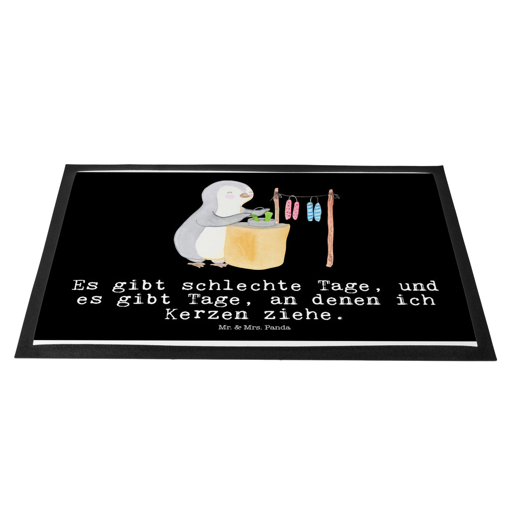 Fußmatte Pinguin Kerzenziehen Tage Kerzenziehen, Kerzen ziehen. DIY, Deko basteln Türvorleger, Schmutzmatte, Fußabtreter, Matte, Schmutzfänger, Fußabstreifer, Schmutzfangmatte, Türmatte, Motivfußmatte,  Haustürmatte, Vorleger  Geschenk, Sport, Sportart, Hobby, Schenken, Danke, Dankeschön, Auszeichnung, Gewinn, Sportler
