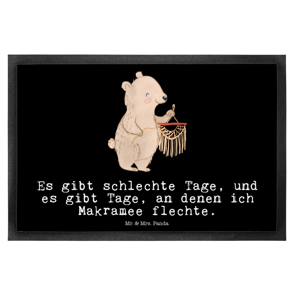 Fußmatte Bär Makramee Tage Makramee, Basteln, Basteln mit Makramee Türvorleger, Schmutzmatte, Fußabtreter, Matte, Schmutzfänger, Fußabstreifer, Schmutzfangmatte, Türmatte, Motivfußmatte,  Haustürmatte, Vorleger  Geschenk, Sport, Sportart, Hobby, Schenken, Danke, Dankeschön, Auszeichnung, Gewinn, Sportler