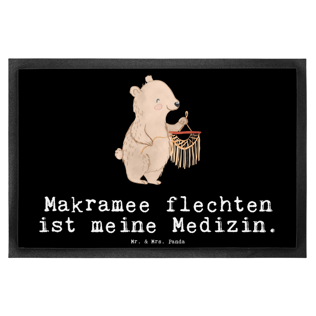 Fußmatte Bär Makramee Medizin Makramee, Basteln, Basteln mit Makramee Türvorleger, Schmutzmatte, Fußabtreter, Matte, Schmutzfänger, Fußabstreifer, Schmutzfangmatte, Türmatte, Motivfußmatte,  Haustürmatte, Vorleger  Geschenk, Sport, Sportart, Hobby, Schenken, Danke, Dankeschön, Auszeichnung, Gewinn, Sportler