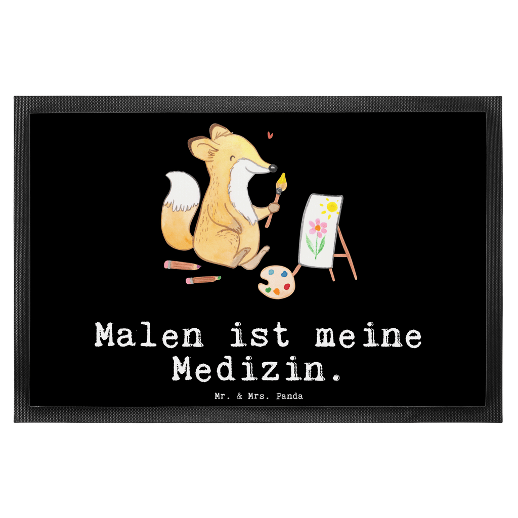Fußmatte Fuchs  Malen Medizin Malen, Zeichnen, Hobbyzeichner, Künstler, Künstlerin Türvorleger, Schmutzmatte, Fußabtreter, Matte, Schmutzfänger, Fußabstreifer, Schmutzfangmatte, Türmatte, Motivfußmatte,  Haustürmatte, Vorleger  Geschenk, Sport, Sportart, Hobby, Schenken, Danke, Dankeschön, Auszeichnung, Gewinn, Sportler