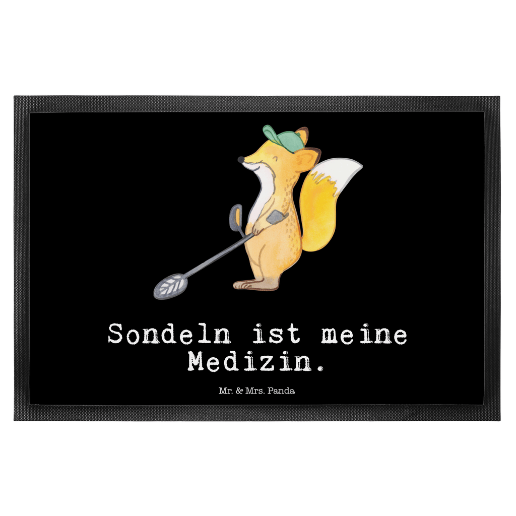 Fußmatte Fuchs Metalldetektor Medizin Metalldetektor, Schatzsuche, Sondengänger, Münzen suchen, sondeln Türvorleger, Schmutzmatte, Fußabtreter, Matte, Schmutzfänger, Fußabstreifer, Schmutzfangmatte, Türmatte, Motivfußmatte,  Haustürmatte, Vorleger  Geschenk, Sport, Sportart, Hobby, Schenken, Danke, Dankeschön, Auszeichnung, Gewinn, Sportler