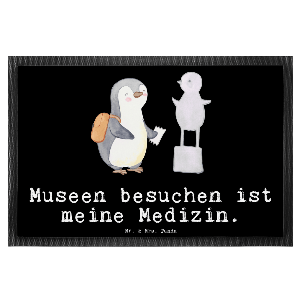 Fußmatte Pinguin Museum besuchen Medizin Museum besuchen, Museen Türvorleger, Schmutzmatte, Fußabtreter, Matte, Schmutzfänger, Fußabstreifer, Schmutzfangmatte, Türmatte, Motivfußmatte,  Haustürmatte, Vorleger  Geschenk, Sport, Sportart, Hobby, Schenken, Danke, Dankeschön, Auszeichnung, Gewinn, Sportler