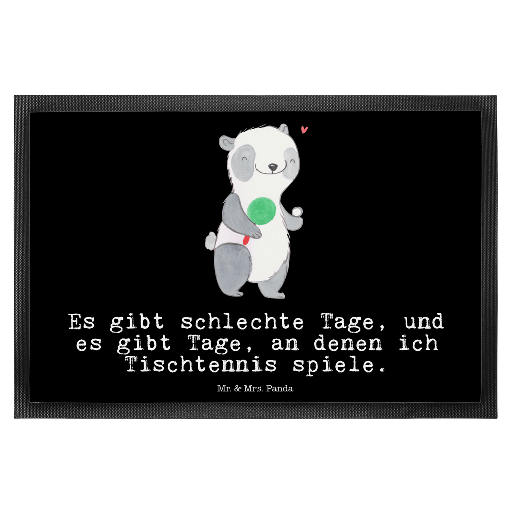 Fußmatte Panda Tischtennis Tage Tischtennis, Tischtennis Bund, Tischtennis Verein, Ballsport, Tischtennis Wettbewerb, Tischtennis Meisterschaft, Tischtennis Sprüche Türvorleger, Schmutzmatte, Fußabtreter, Matte, Schmutzfänger, Fußabstreifer, Schmutzfangmatte, Türmatte, Motivfußmatte,  Haustürmatte, Vorleger  Geschenk, Sport, Sportart, Hobby, Schenken, Danke, Dankeschön, Auszeichnung, Gewinn, Sportler