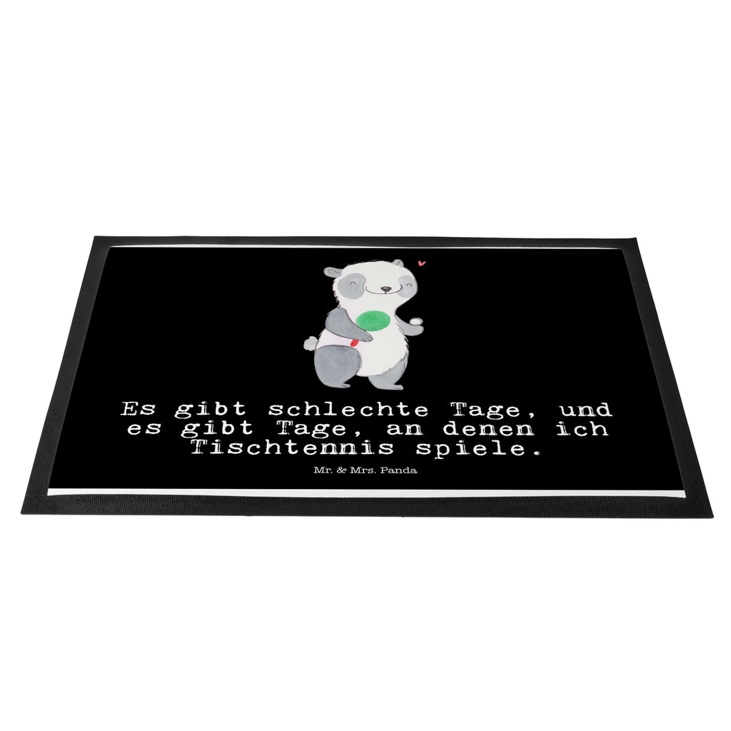 Fußmatte Panda Tischtennis Tage Tischtennis, Tischtennis Bund, Tischtennis Verein, Ballsport, Tischtennis Wettbewerb, Tischtennis Meisterschaft, Tischtennis Sprüche Türvorleger, Schmutzmatte, Fußabtreter, Matte, Schmutzfänger, Fußabstreifer, Schmutzfangmatte, Türmatte, Motivfußmatte,  Haustürmatte, Vorleger  Geschenk, Sport, Sportart, Hobby, Schenken, Danke, Dankeschön, Auszeichnung, Gewinn, Sportler