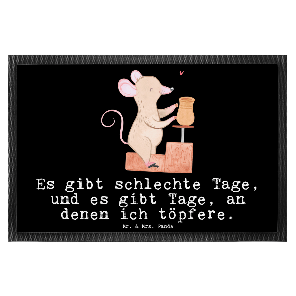 Fußmatte Maus Töpfern Tage Töpfern, Töpferei, Töpferkurs Türvorleger, Schmutzmatte, Fußabtreter, Matte, Schmutzfänger, Fußabstreifer, Schmutzfangmatte, Türmatte, Motivfußmatte,  Haustürmatte, Vorleger  Geschenk, Sport, Sportart, Hobby, Schenken, Danke, Dankeschön, Auszeichnung, Gewinn, Sportler