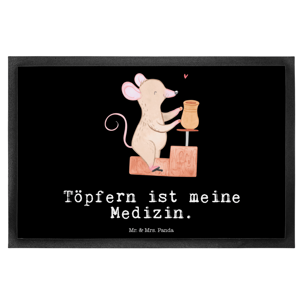 Fußmatte Maus Töpfern Medizin Töpfern, Töpferei, Töpferkurs Türvorleger, Schmutzmatte, Fußabtreter, Matte, Schmutzfänger, Fußabstreifer, Schmutzfangmatte, Türmatte, Motivfußmatte,  Haustürmatte, Vorleger  Geschenk, Sport, Sportart, Hobby, Schenken, Danke, Dankeschön, Auszeichnung, Gewinn, Sportler