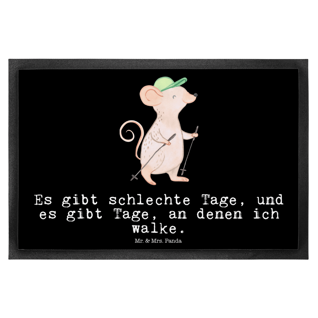 Fußmatte Maus Walking Tage Walking, Walken, schnelles Gehen, Spazieren gehen Türvorleger, Schmutzmatte, Fußabtreter, Matte, Schmutzfänger, Fußabstreifer, Schmutzfangmatte, Türmatte, Motivfußmatte,  Haustürmatte, Vorleger  Geschenk, Sport, Sportart, Hobby, Schenken, Danke, Dankeschön, Auszeichnung, Gewinn, Sportler